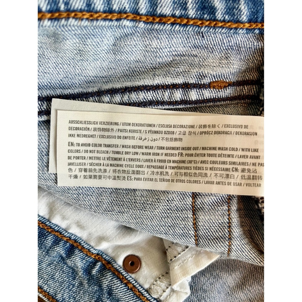 Abercrombie & Fitch The 90s Slim Straight Women 26 Light Blue Ultra High Rise - Picture 8 of 8